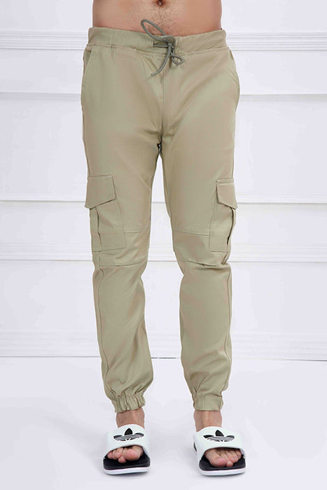 Light Khaki Cotton Cargo Trouser