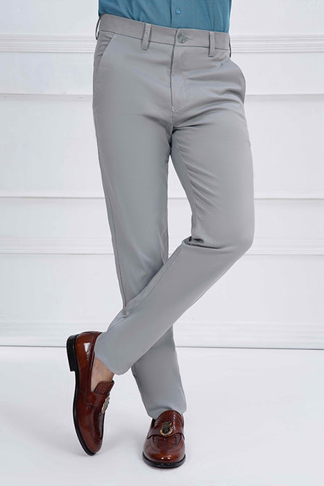 Grey Cotton Chino pant