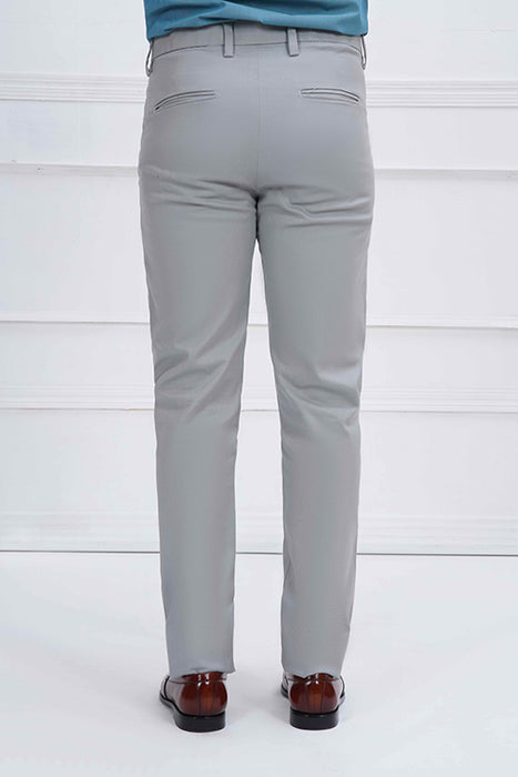 Grey Cotton Chino pant