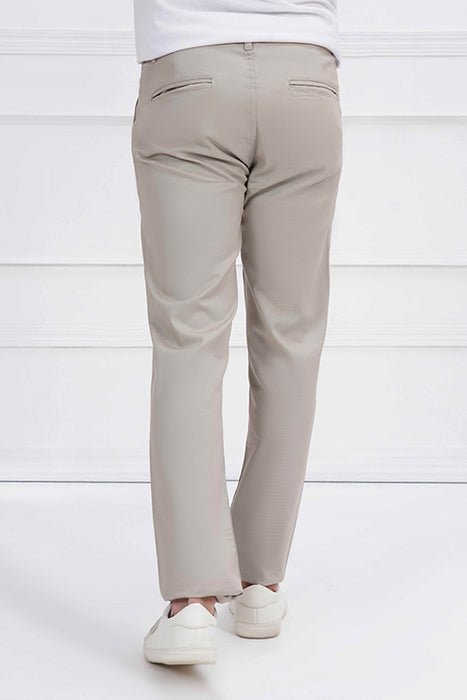 Beige Cotton Chino Pant