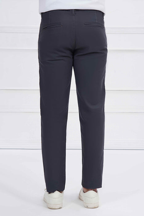 Charcoal Gray Cotton Chino