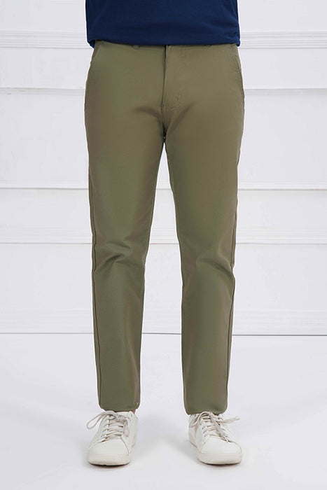 Olive Cotton Chino Pant