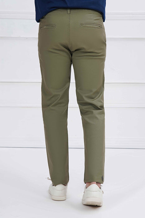 Olive Cotton Chino Pant